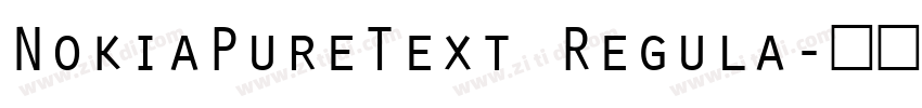 NokiaPureText Regula字体转换